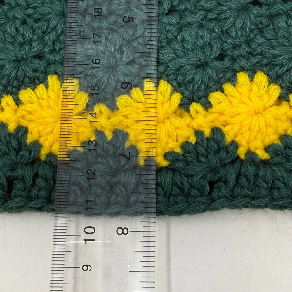 Nike Team Oregon Ducks‎ Crochet Beanie Green Yellow Floral Knit Hat F8RGP OSFM